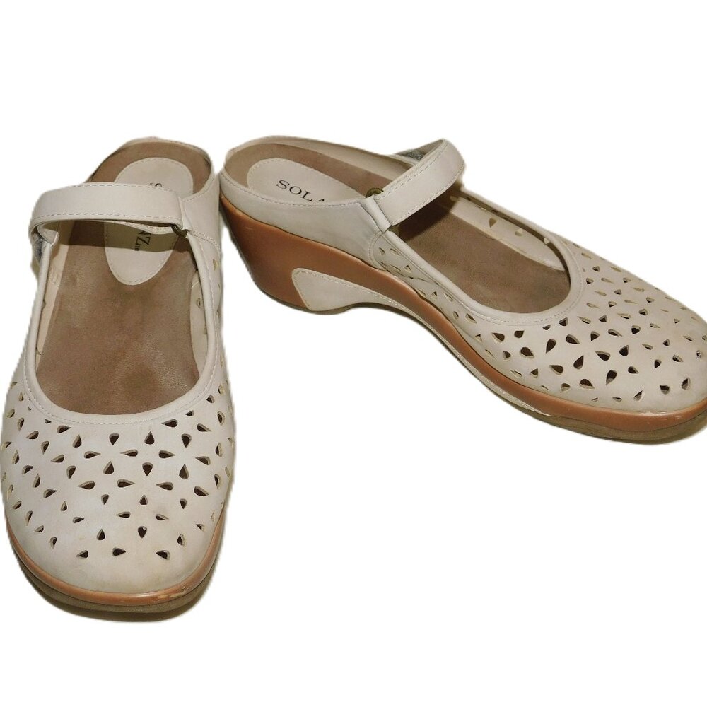 Solanz Vespa Slip On Comfy Clogs Lazer Shoes Size 11M